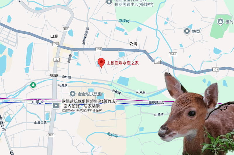 山腳鹿場水鹿之家地圖